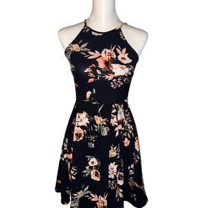 soprano skater dress EUC Women's SOPRANO Hibiscus Flower Print Skater Dress Size Small